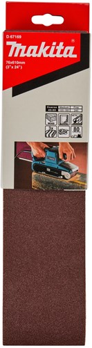 Afbeelding laden in galerijviewer, Makita accessoires d-67169 | schuurband | red k80 | 76x610 | 3 stuks - d-67169