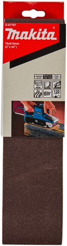 Afbeelding laden in galerijviewer, Makita accessoires d-67181 | schuurband | red k120 | 76x610 | 3 stuks - d-67181