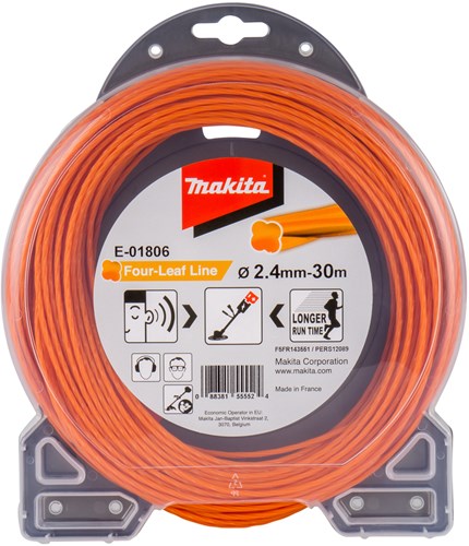 Afbeelding laden in galerijviewer, Makita accessoires makita maaigaren four-leaf oranje 30 m ø 2,4 mm - e-01806