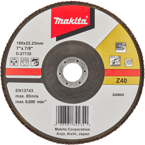 Afbeelding laden in galerijviewer, Makita accessoires lamellenschuurschijf 180mm z40 - d-27735 d-27735