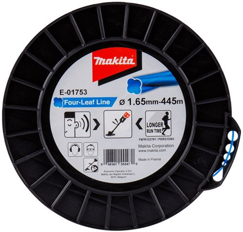 Afbeelding laden in galerijviewer, Makita accessoires makita maaidraad vierbladig blauw 445 m ø 1,65 mm - e-01753