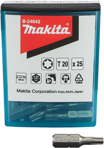 Afbeelding laden in galerijviewer, Makita accessoires schroefbit t20x25mm - b-24642 - b-24642