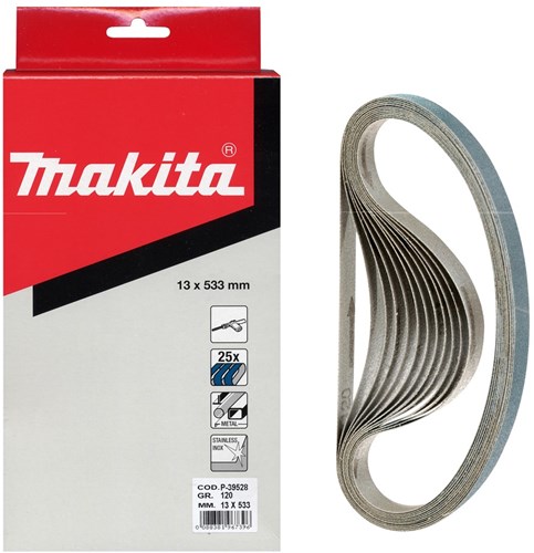 Afbeelding laden in galerijviewer, Makita accessoires makita p-39481 schuurband 13x533mm z40 ve=25