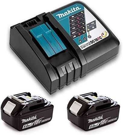 Afbeelding laden in galerijviewer, Makita accu starterset 18v dc18rc 2xbl1850b - dc18rcpt