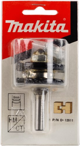 Afbeelding laden in galerijviewer, Makita accessoires makita d-12011 freesbit groef veerfrees + lager s 8mm 9,5x6,35mm