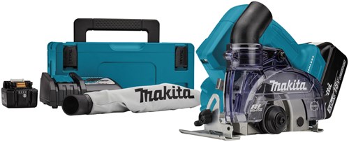 Afbeelding laden in galerijviewer, Makita dcc500rtj | lxt accu diamantsnijder 18v 125mm droog in mbox (2x 5.0ah accu + snellader) - dcc500rtj