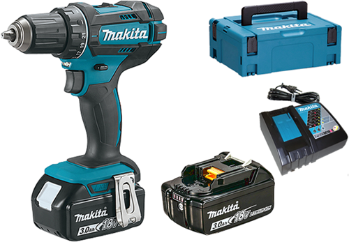 Afbeelding laden in galerijviewer, Makita ddf482rfj 18v boor- schroefmachine 3,0 ah accu (2 st), snellader, mbox
