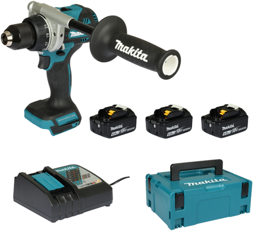 Afbeelding laden in galerijviewer, Makita ddf492rg3j | lxt accu boor- schroefmachine 18v in mbox (3x 6.0ah accu + snellader) - ddf492rg3j