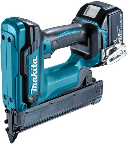Afbeelding laden in galerijviewer, Makita dfn350rtj | lxt accu mini brad tacker 18v 18ga in mbox (2x 5.0ah accu + lader) - dfn350rtj