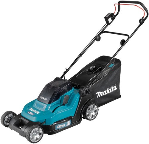 Afbeelding laden in galerijviewer, Makita dlm432pt2 | lxt accu grasmaaier 2x18v 43cm in doos (2x 5.0ah accu + dc18rd duolader) - dlm432pt2