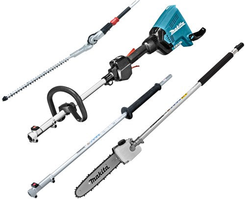 Afbeelding laden in galerijviewer, Makita dux60zx10 | 2x18 v combisysteem + heggenschaar-, kettingzaag- en verlengsteel opzetstuk | zonder accu's lader - dux60zx10