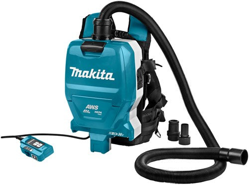 Afbeelding laden in galerijviewer, Makita dvc265zxu ruggedragen stofzuiger aws 2x 18v | zonder accu's en lader - dvc265zxu