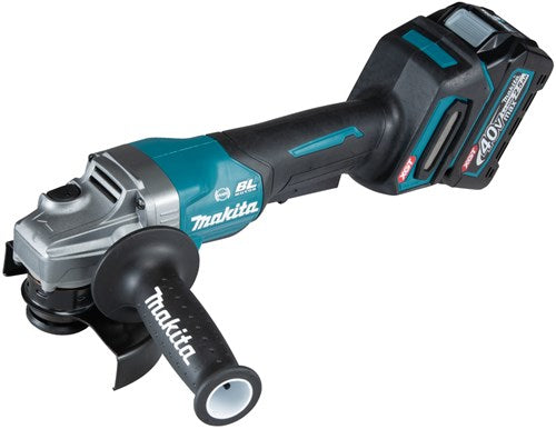 Afbeelding laden in galerijviewer, Makita ga013gm201 | 40v haakse slijper | 125mm | incl. 2x 4.0ah accu + lader in mbox - ga013gm201
