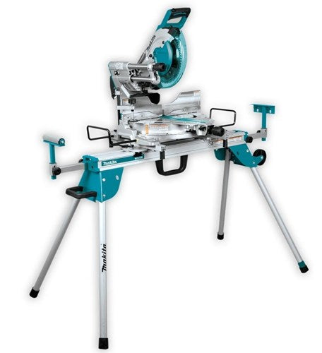 Afbeelding laden in galerijviewer, Makita ls1019l 230v radiaal afkortzaag 260 mm + deawst06 onderstel