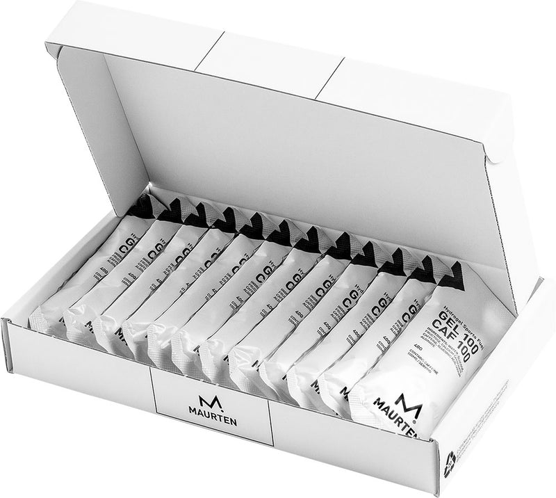 Afbeelding laden in galerijviewer, Maurten gel 100 caf 100 energy gel + caffeine 12x40g