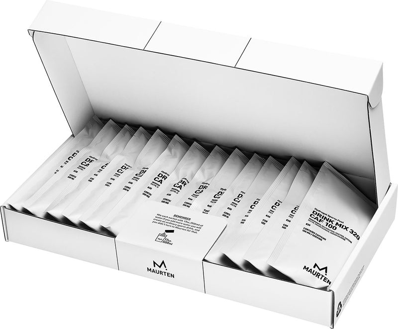 Afbeelding laden in galerijviewer, Maurten drink mix 320 caf 100 hydrogel drink powder + caffeine 14x83g