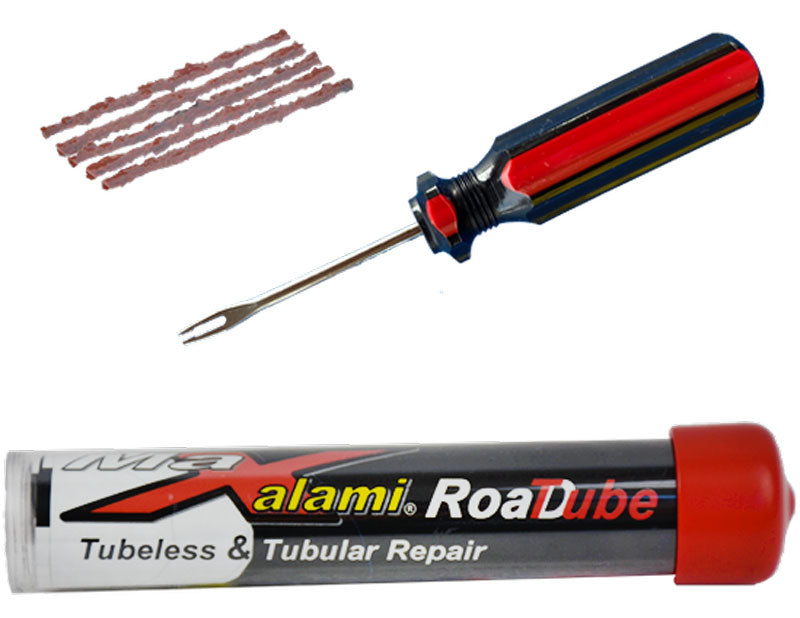 Afbeelding laden in galerijviewer, Maxalami road tube tubeless repair kit