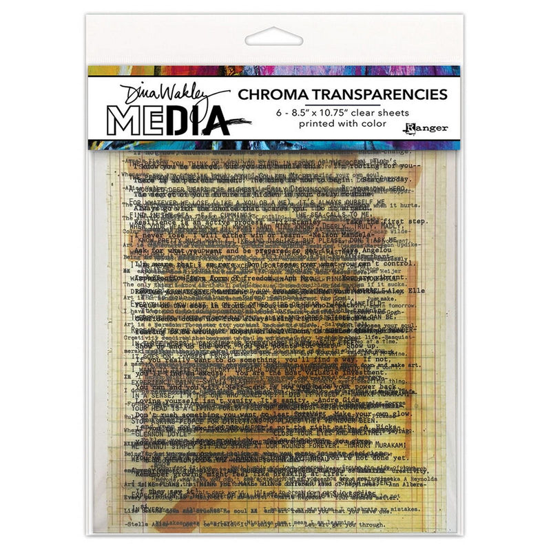 Afbeelding laden in galerijviewer, Ranger ink ranger • dina wakley media chroma transparencies typed quotes