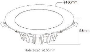Afbeelding laden in galerijviewer, Mi-light rgb-cct led downlighter 18w led0244
