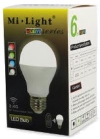 Afbeelding laden in galerijviewer, Mi-light miboxer rgb-cct led e27 gls 6w rf 2.4g - led0217