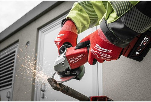 Afbeelding laden in galerijviewer, Milwaukee m18 blsag125x-402x | m18™ koolborstelloze 125mm haakse slijper met schuifschakelaar (2x 4.0ah accu's) - 4933492644
