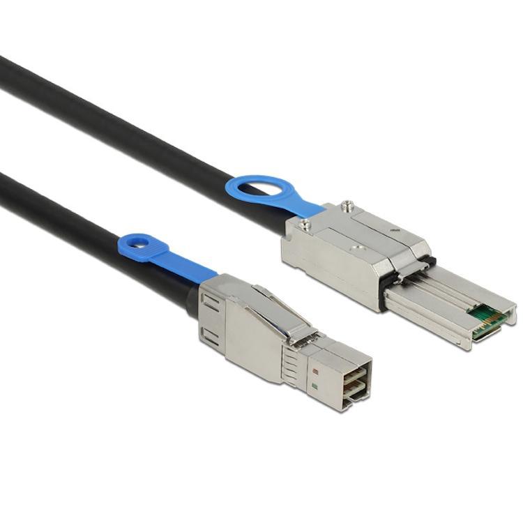 Afbeelding laden in galerijviewer, Delock cable mini sas hd sff-8644 > mini sas sff-8088, 2m kabel (83735)