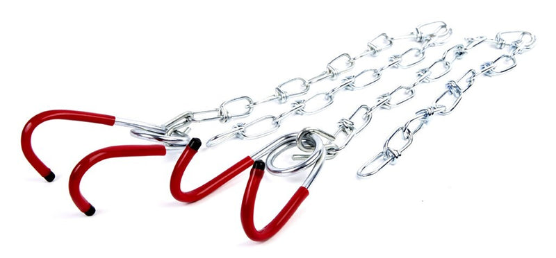 Afbeelding laden in galerijviewer, Set ophanghaken met ketting geplastificeerd