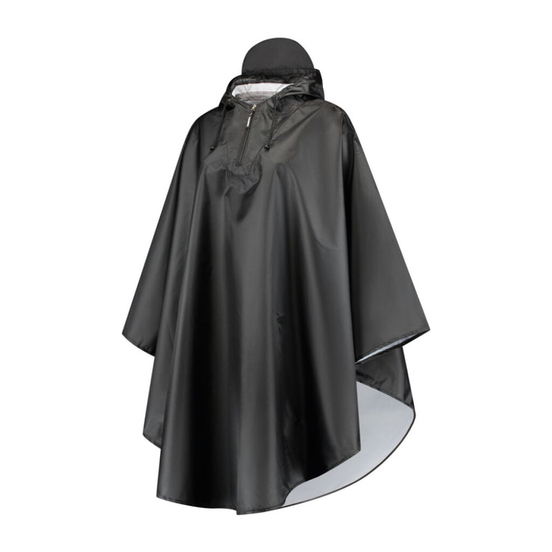 Afbeelding laden in galerijviewer, Regenponcho Mirage polyester - zwart