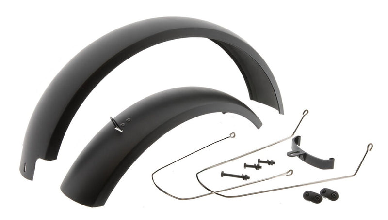Afbeelding laden in galerijviewer, Mirage spatbord set 20 fatbike incl. bevestiging - zwart