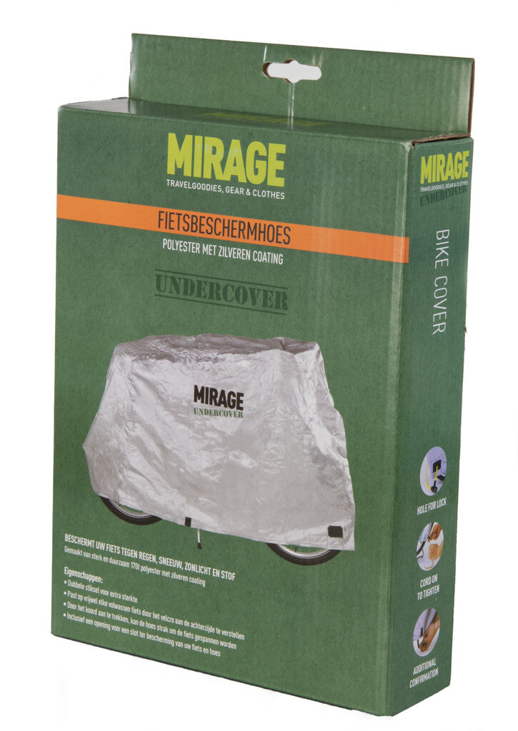 Afbeelding laden in galerijviewer, Mirage Fietspyama hoes overtrek voor 1 fiets kleur antraciet in doos
