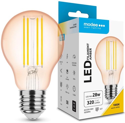 Afbeelding laden in galerijviewer, Enzo modee led gls e27 4-33w 1800k filament amber - led7442
