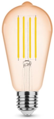 Afbeelding laden in galerijviewer, Enzo modee led st64 e27 4-28w 1800k filament amber dimbaar - led7470