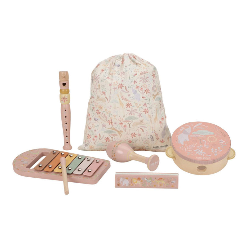 Afbeelding laden in galerijviewer, Little dutch safari friends muziekset pink fsc