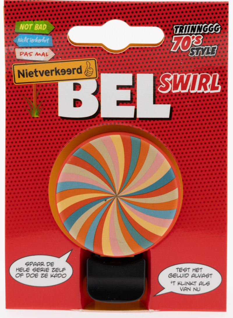 Afbeelding laden in galerijviewer, Nietverkeerd bel 70s 40mm swirl