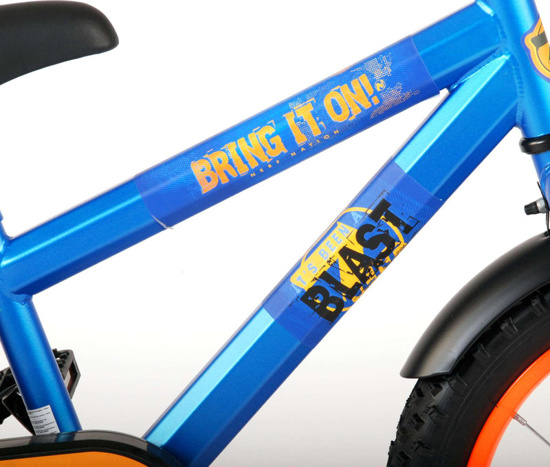 Afbeelding laden in galerijviewer, NERF Kinderfiets - Jongens - 16 inch - Satijn Blauw