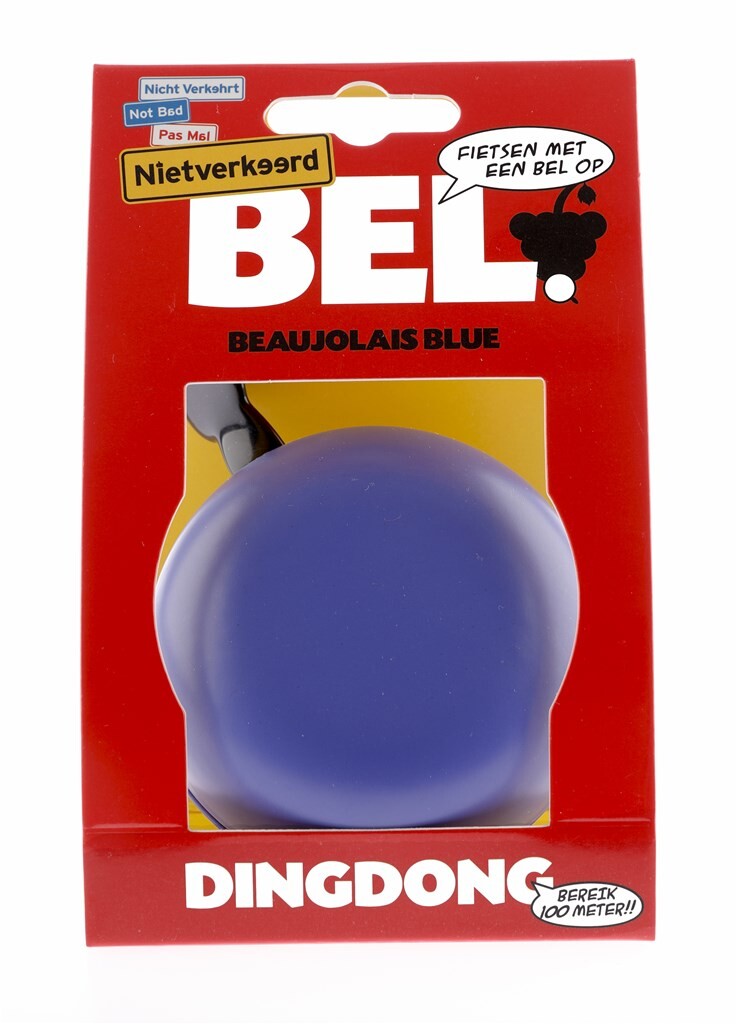 Afbeelding laden in galerijviewer, Nietverkeerd bel 80mm Ding Dong beaujolais blue