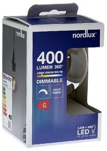 Afbeelding laden in galerijviewer, Enzo nordlux led globe g95 e27 4,9-35w 2200k filament spiraal gold dimbaar - 2760121