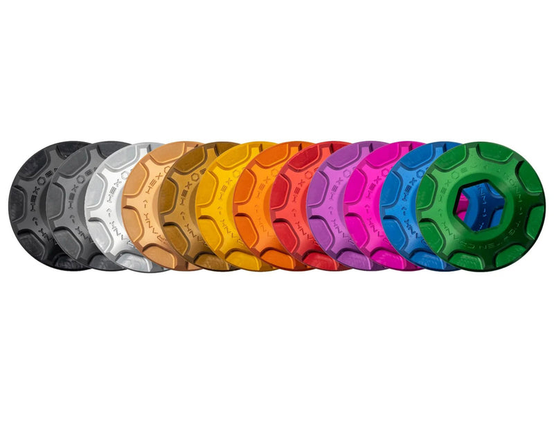 Afbeelding laden in galerijviewer, Oak components crank cap set for sram dub - m18 m30lh