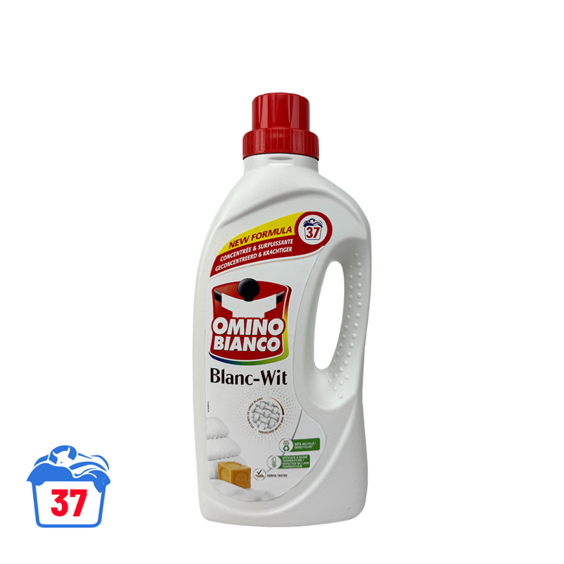 Afbeelding laden in galerijviewer, Omino bianco wasmiddel wit 1480ml