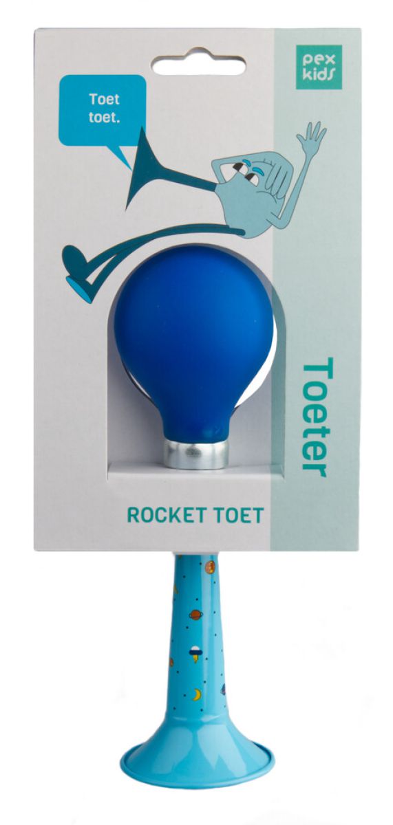 Afbeelding laden in galerijviewer, Fiets Hupe Pexkids Rocket - Blauw met een blauwe rakel
