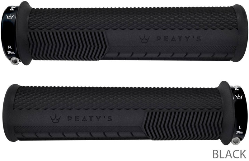Afbeelding laden in galerijviewer, Peaty's monarch grips knurl lock-on handlebar grips
