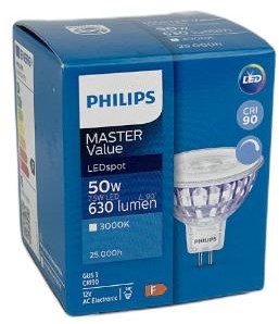 Afbeelding laden in galerijviewer, Philips led spot gu5.3 12v 7,5-50w 3000k dimbaar - led3554