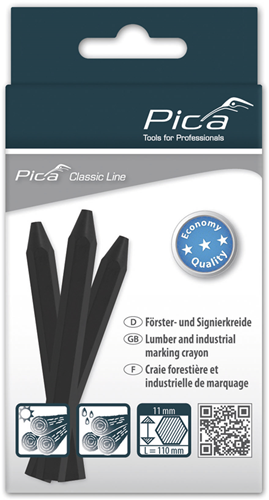 Afbeelding laden in galerijviewer, Pica 591 46 markeerkrijt eco | 11x110mm | zwart | 12 stuks - pi59146