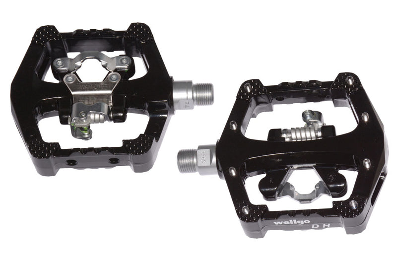 Afbeelding laden in galerijviewer, Wellgo flat pedals wam-d10 two-in-one black