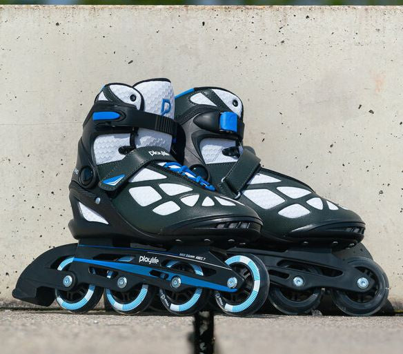 Afbeelding laden in galerijviewer, Playlife Inline skates Black 80 softboot 82A zwart maat 41