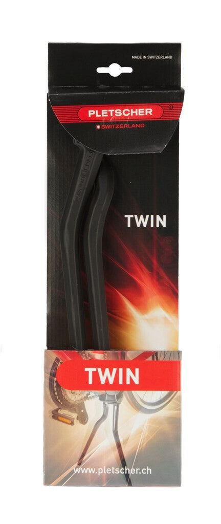 Afbeelding laden in galerijviewer, Pletscher esge standaard 2-been twin 28“ l290mm, zwart