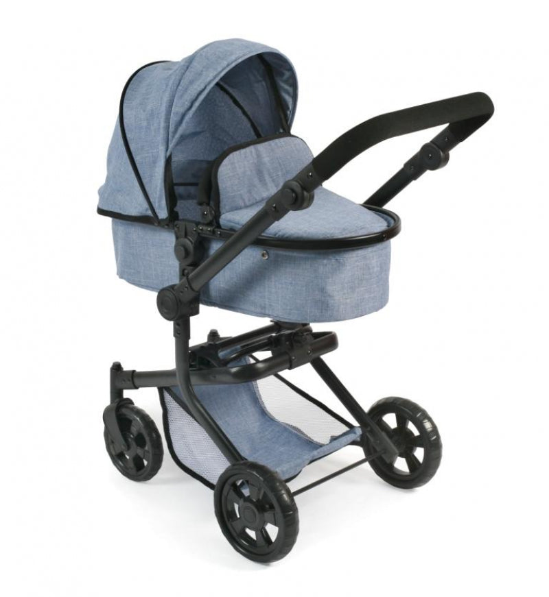 Afbeelding laden in galerijviewer, Bayer chic poppenwagen mika combi (jeans blauw)