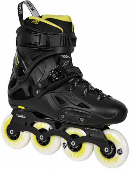 Afbeelding laden in galerijviewer, Powerslide Inline skates Imperial One 88A hardboot zwart mt 45 46