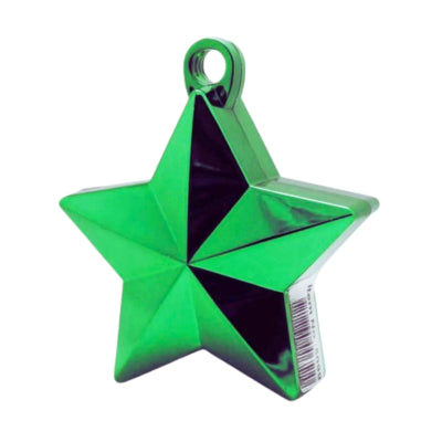 Afbeelding laden in galerijviewer, Amscan ballongewicht ster groen 10 cm | 24 stuks