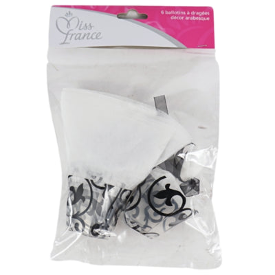Afbeelding laden in galerijviewer, Miss france geschenkverpakking zwart 5 cm set van 6 | 24 stuks